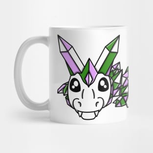 Genderqueer Pride Fidget Crystal Dragon Mug